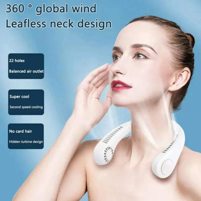 bladeless Neck Fan for Indoor&Outdoor Use