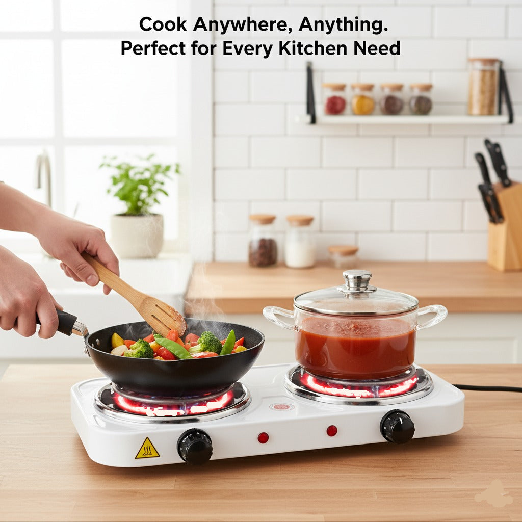 Double Burner Electric Stove