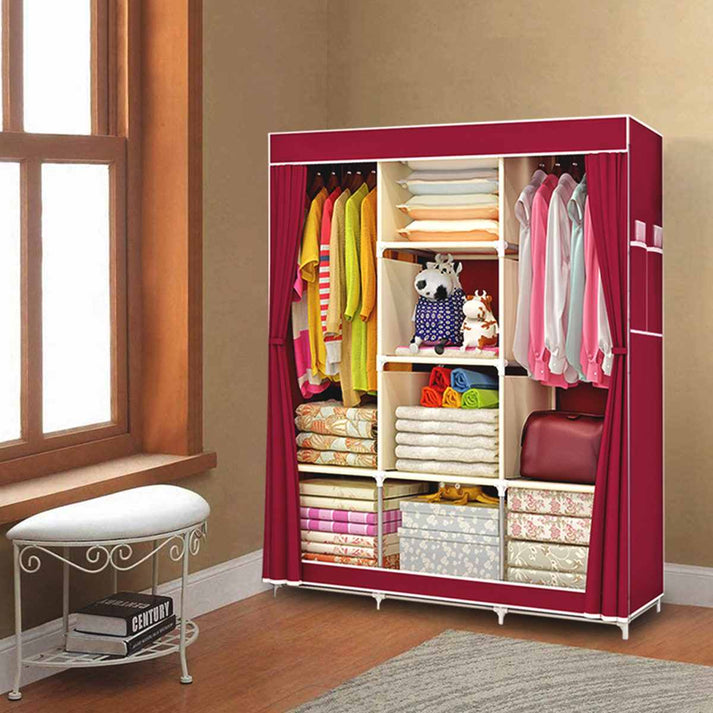 Space-Saving Portable Clothes Shelf